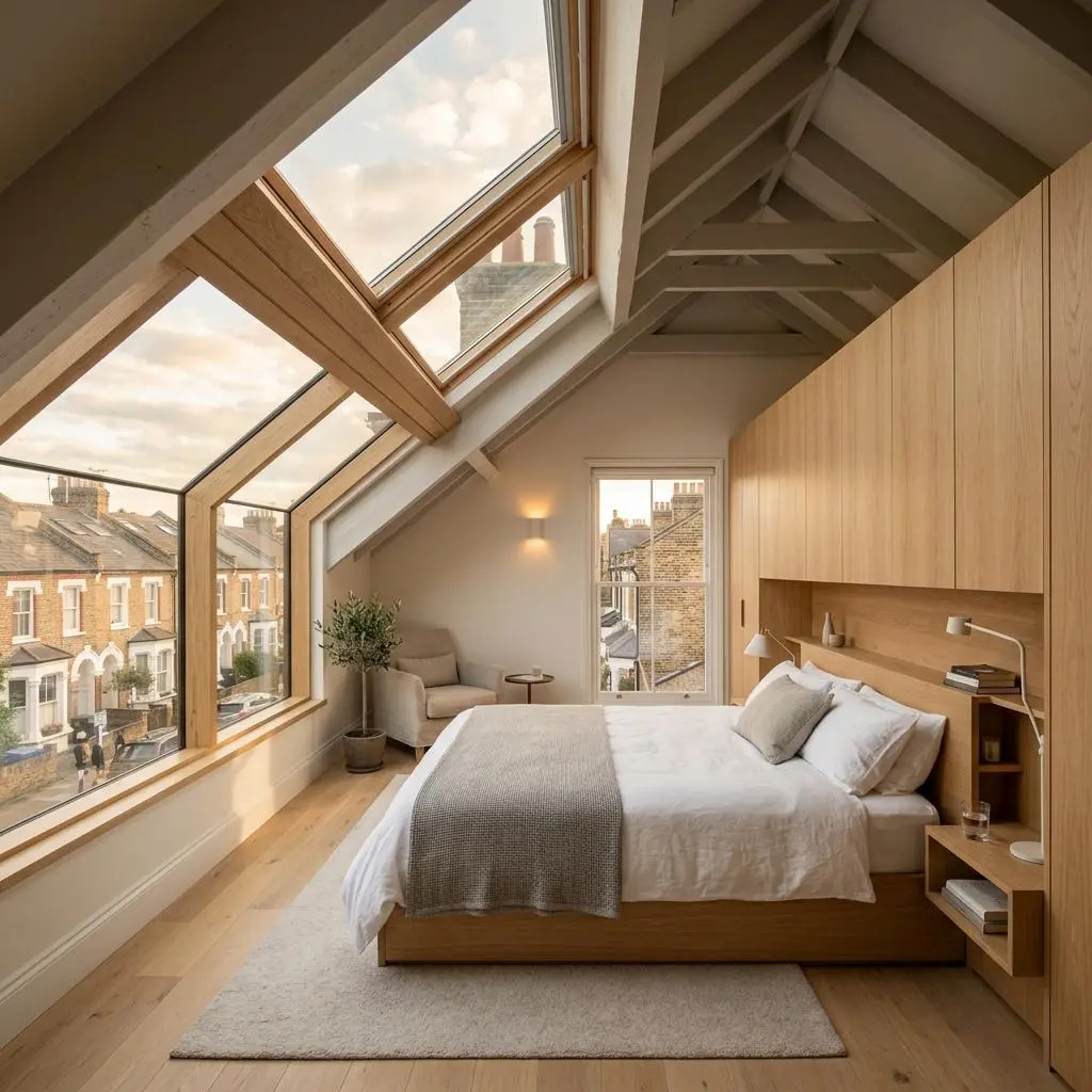 Loft conversion North West London builders at work on a home roof