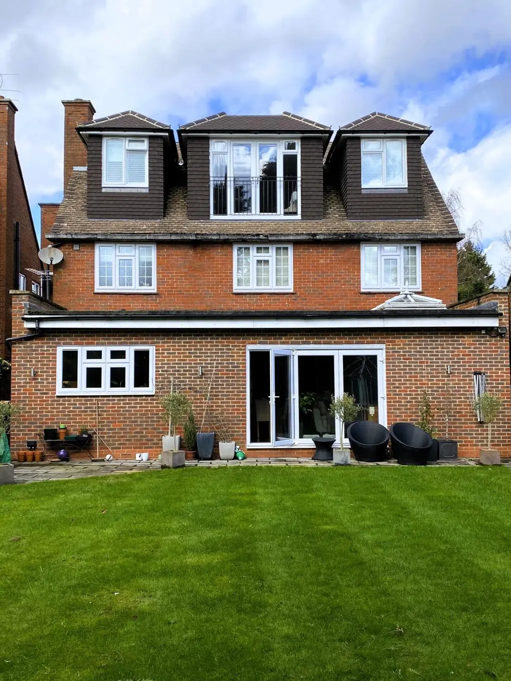 Dormer loft conversion North West London rear extension on a terraced roof